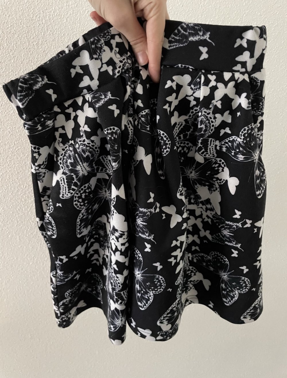 dicker Faltenrock mit Muster