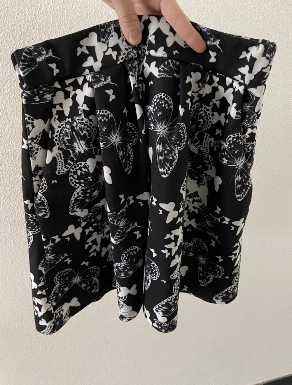 dicker Faltenrock mit Muster