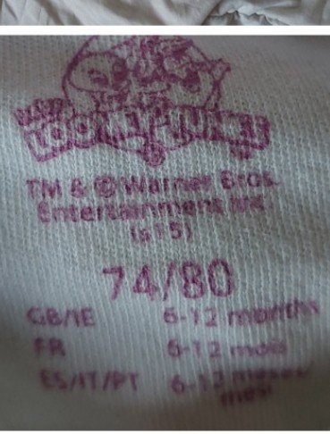 Mädchen Jacke gr. 74/80 Looney Tunes