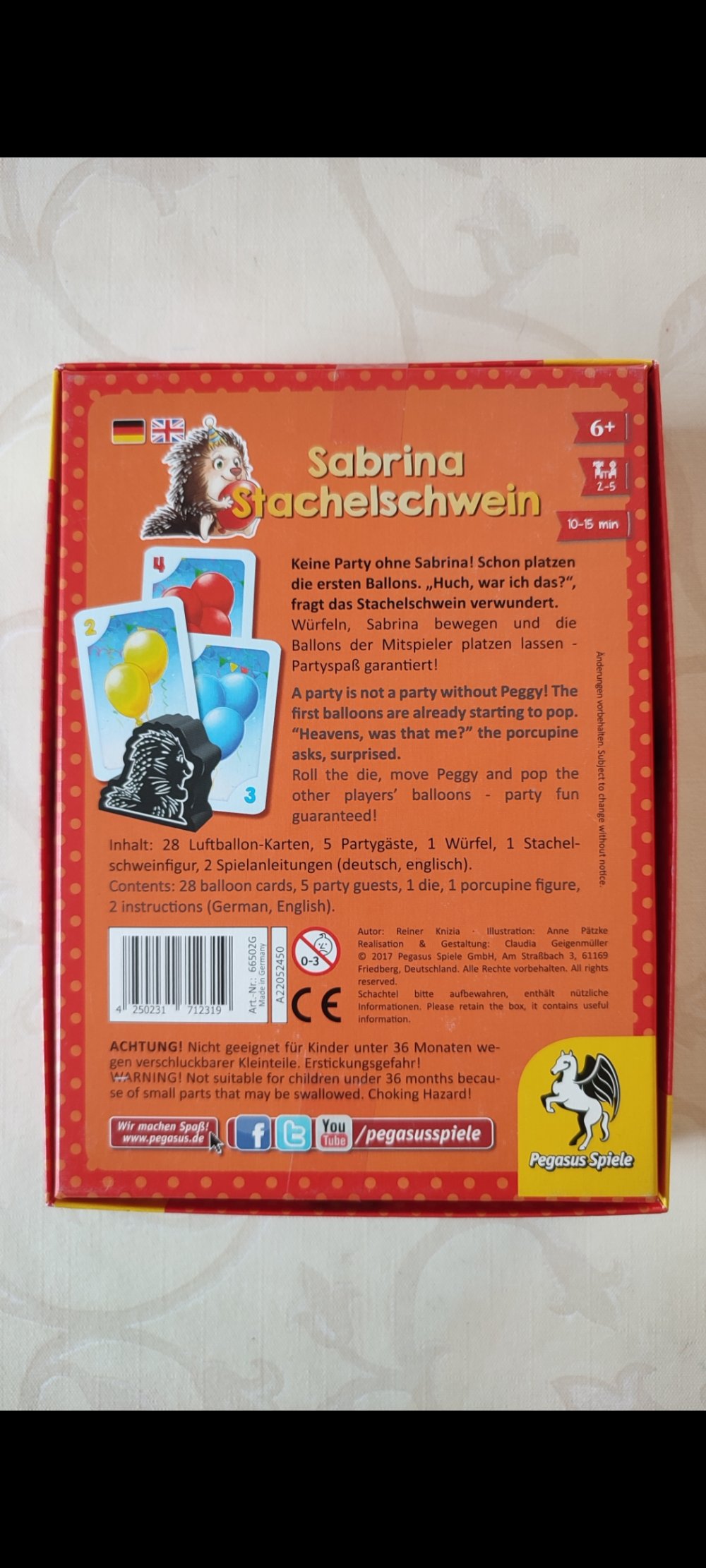Spiel: Sabrina Stachelschwein 