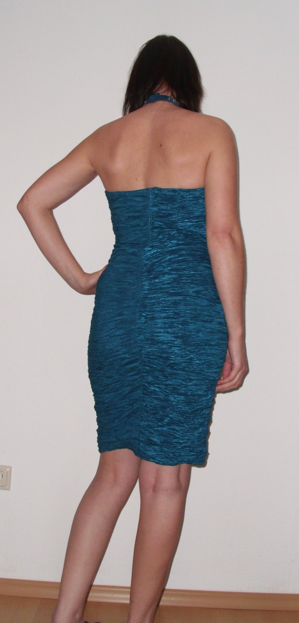 wie neu: Kleid Abendkleid Ballkleid Abschlusskleid Hochzeitskleid Abikleid Größe S sexy chic