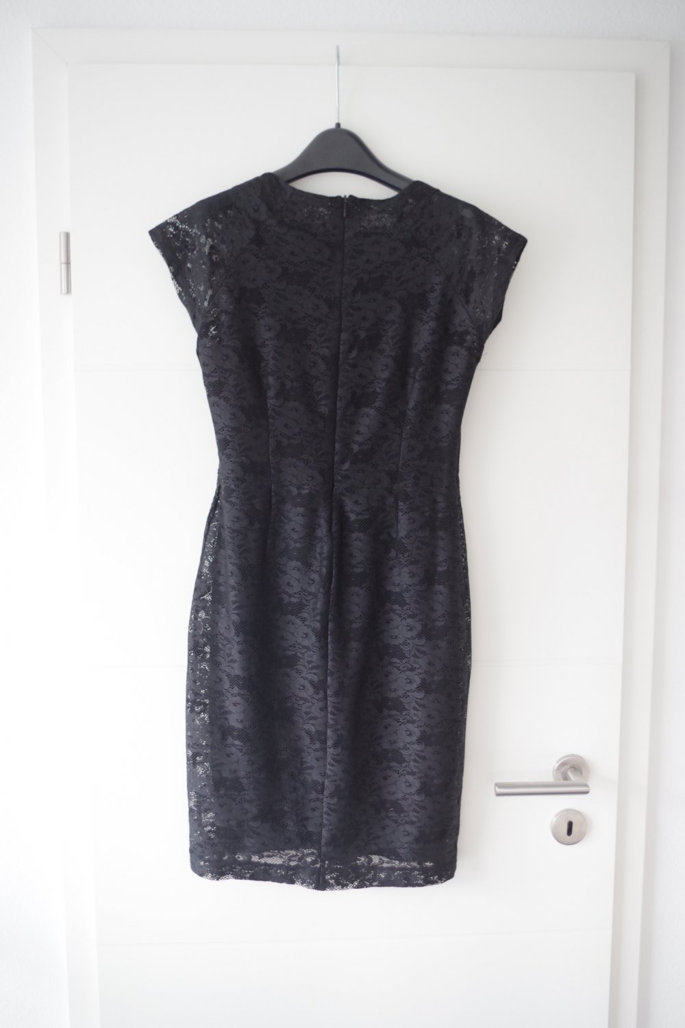 Schwarzes Esprit Spitzenkleid / Abendkleid / Cocktailkleid, XS