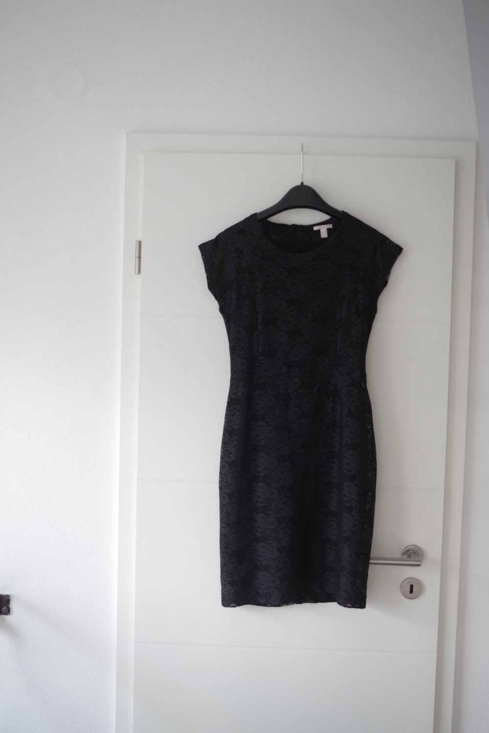 Schwarzes Esprit Spitzenkleid / Abendkleid / Cocktailkleid, XS