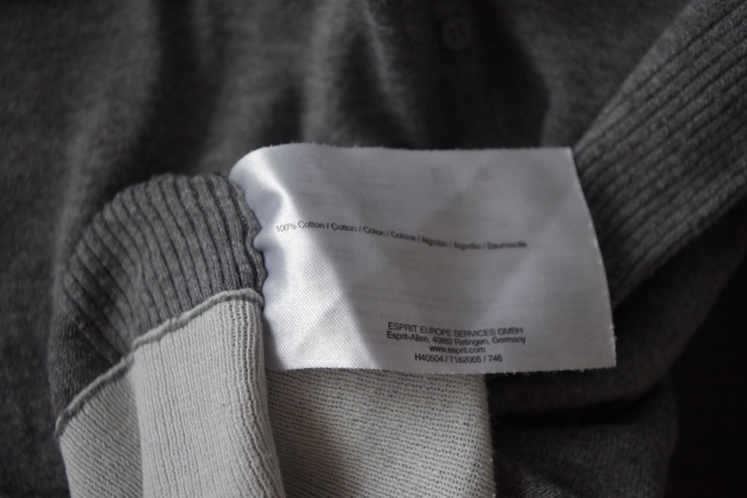 Grau-weißes Esprit Longsleeve/Pullover