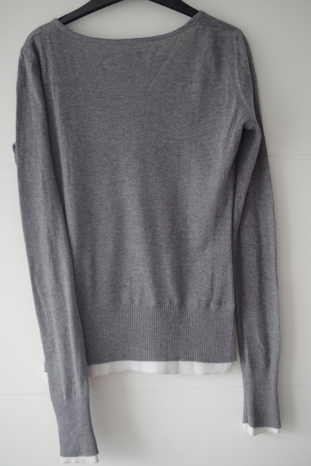 Grau-weißes Esprit Longsleeve/Pullover