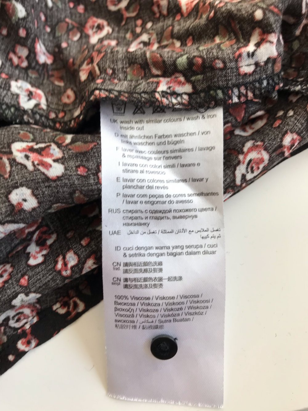 Langärmelige edc Bluse aus Viskose 