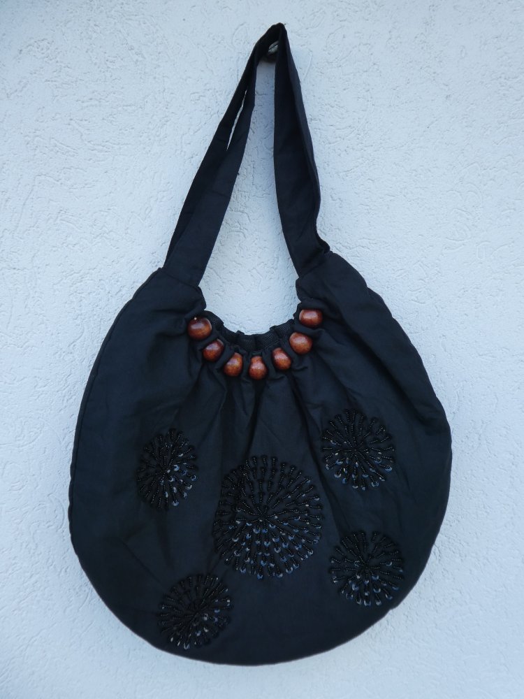 NEU - Tasche mit Pailletten, schwarz