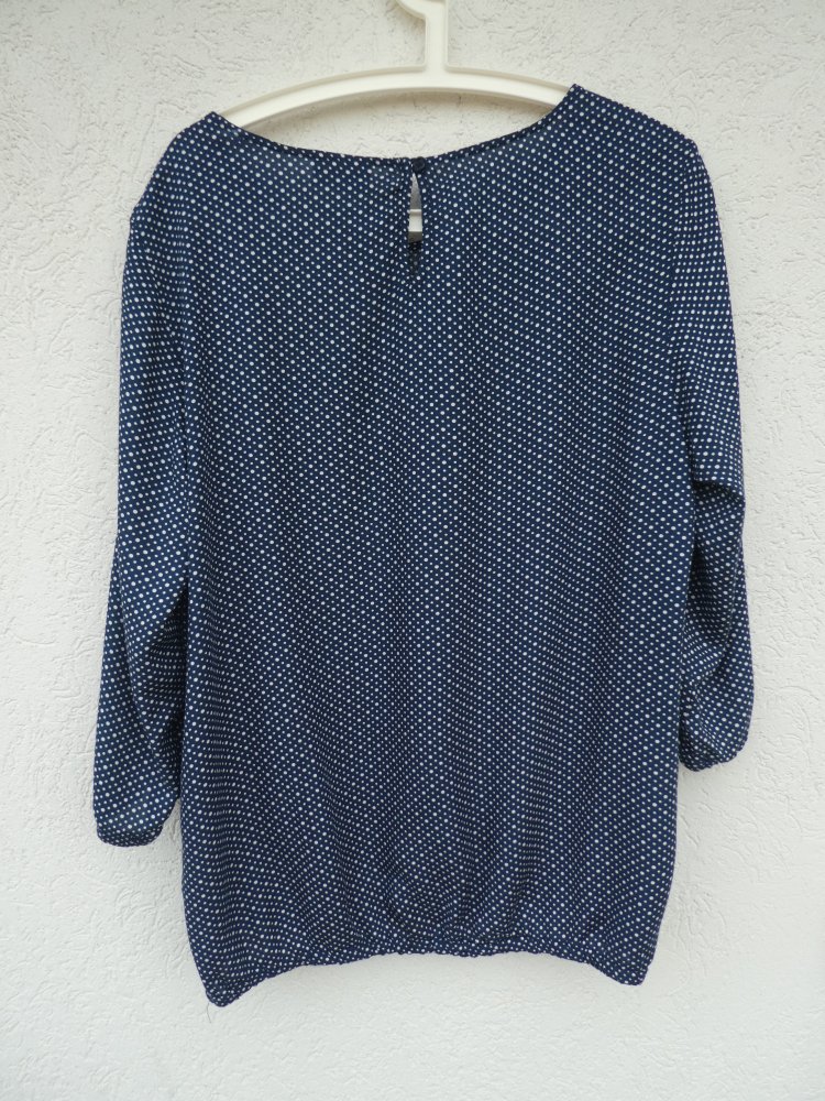 NEU – Yessica by C&A - Bluse, dunkelblau mit weißen Punkten