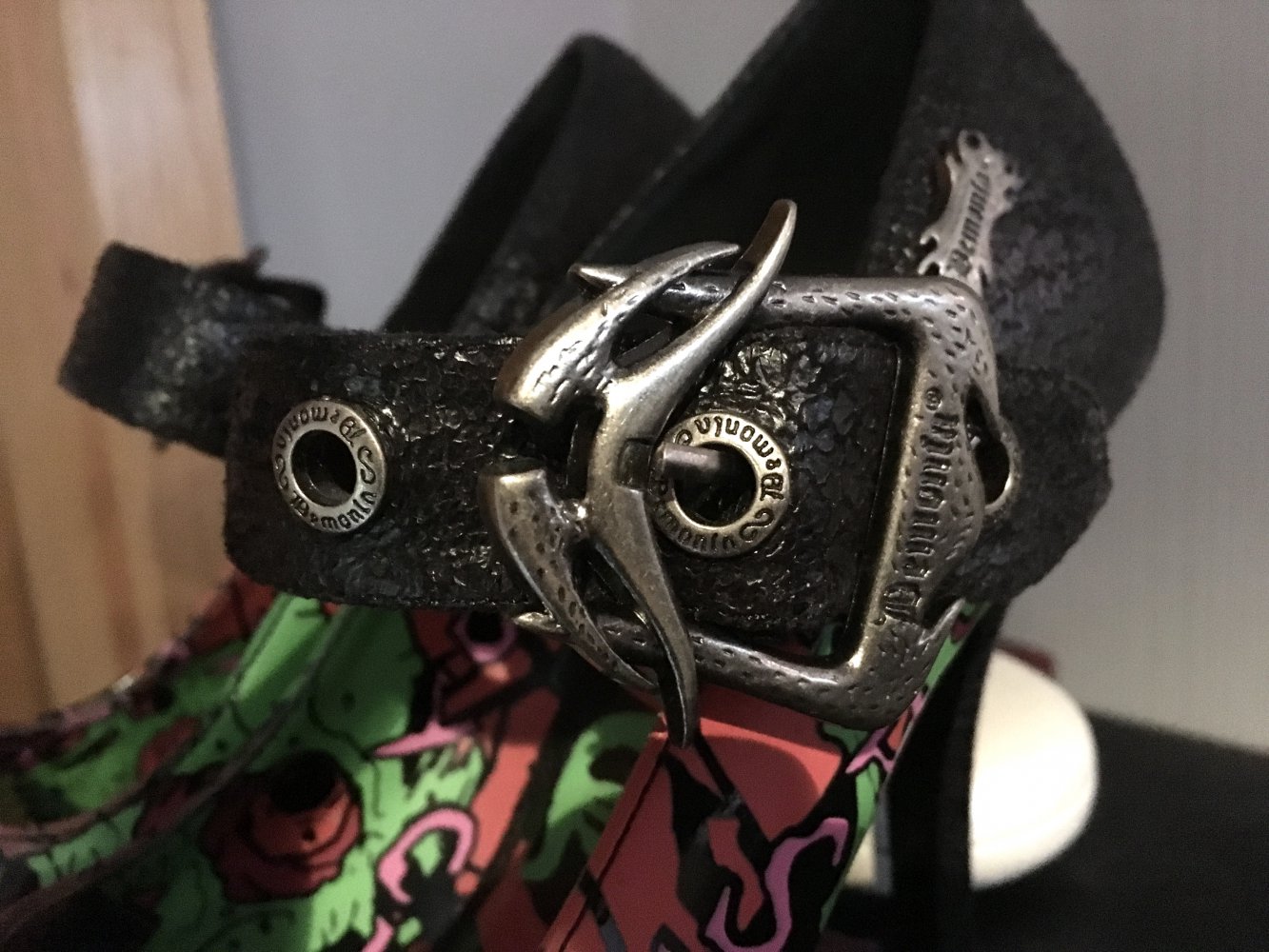 Demonia Peep Toe Pumps Größe 38 US 8 Gothic Punk 