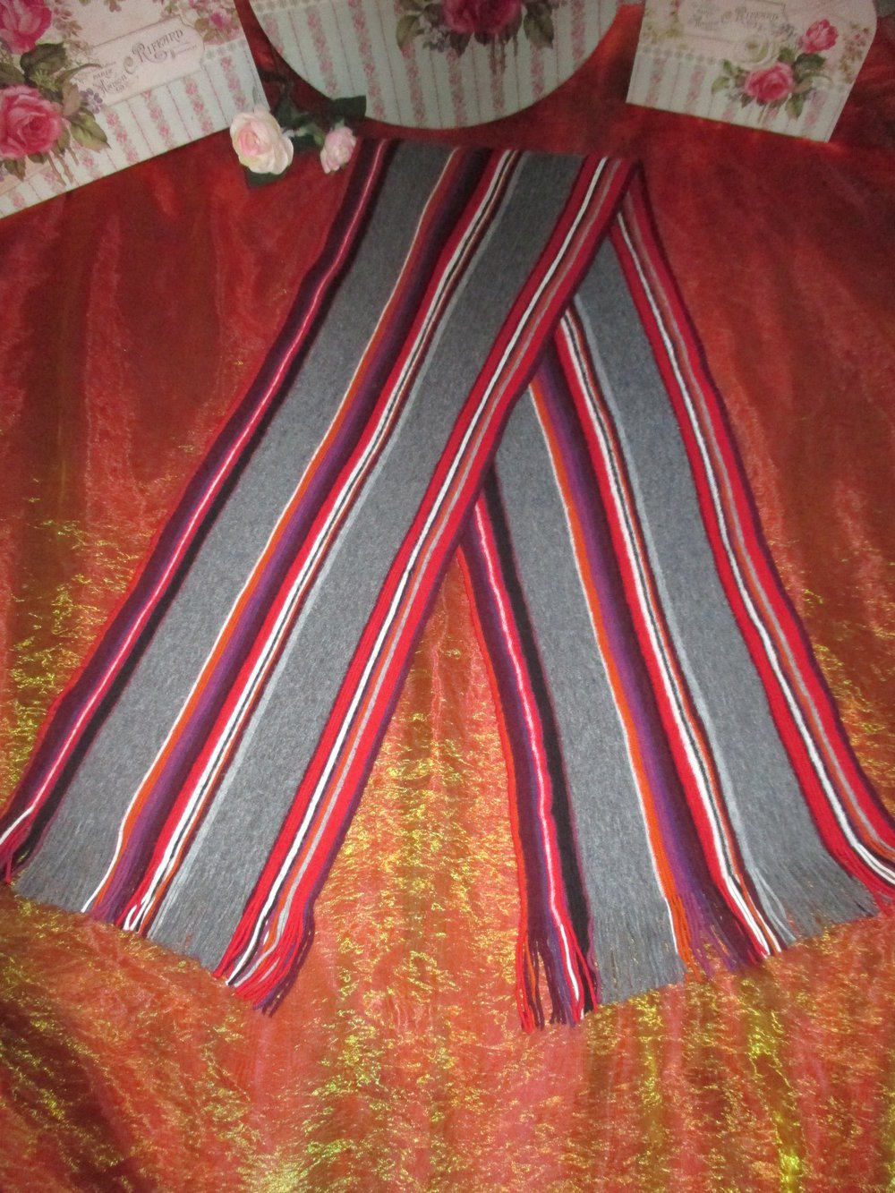 NEU * Flauschig * modern * Herren oder  Damen * Unisex * XXL * Long * Lang * Wolle * Streifen * Schal * Scarf 