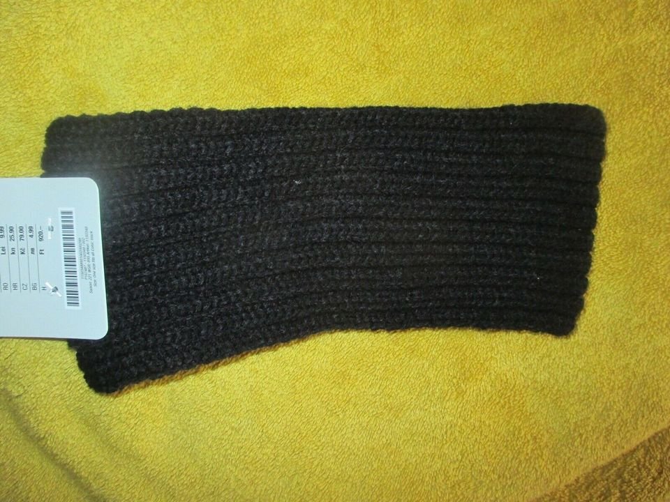  NEU mit ETIKETT * Wie selbsgestrickt * Blumen * Blüten * Strass- Kristalle * Grobstrick * Stirnband * Stirn- Band 