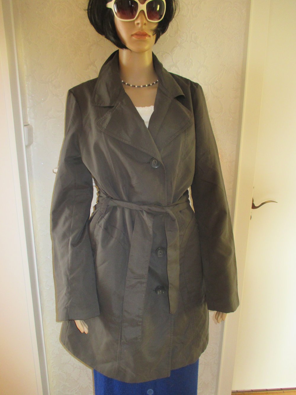 NEU mit ETIKETT * DESIGNER * Allwetter * Übergangs * Sommer * Trench Coat * Kurz MANTEL oder Long JACKE 