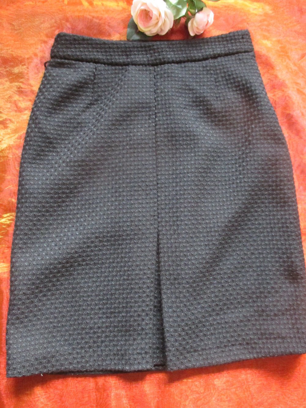 NEUw * DESIGNER * Wolle Struktur * High Waist * Shift * Sekretärinnen * Mini * Rock 