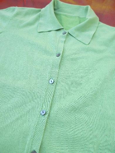 NEU * Elegant * klassisch * DESIGNER * Seiden * Fein * Strickjacke * Strick * Jacke * Cardigan * Pullover * Gr. 38- 40/ S- M * pistazien- grün *