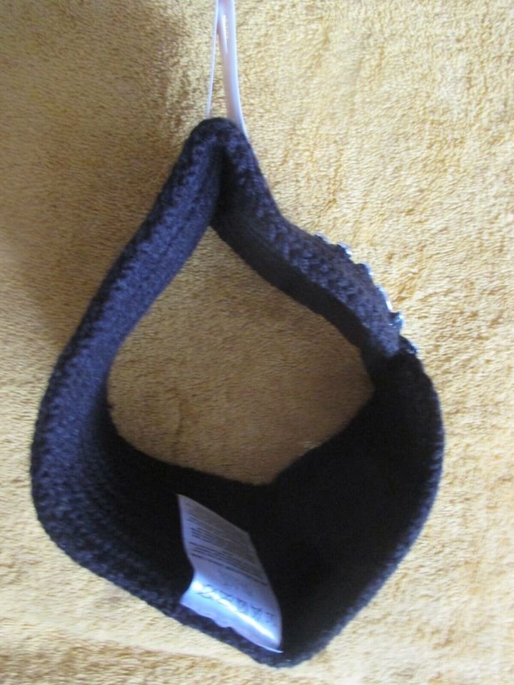  NEU mit ETIKETT * Wie selbsgestrickt * Blumen * Blüten * Strass- Kristalle * Grobstrick * Stirnband * Stirn- Band 
