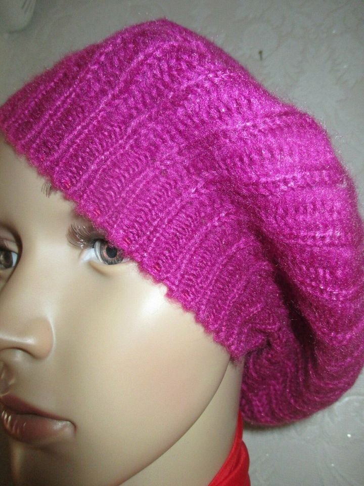 NEU mit ETIKETT * Edel * Lurex- Glitzer * Wolle * Kuschel * Strick * Basket * Mütze * Beanie * Barett 