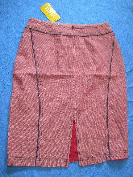 NEU mit ETIKETTEN * Feine Streifen * Marine * Navy * Sailor * Maritim - Style * Bleistift * Etui * Shift * Skirt * High waist * Mini- Rock 