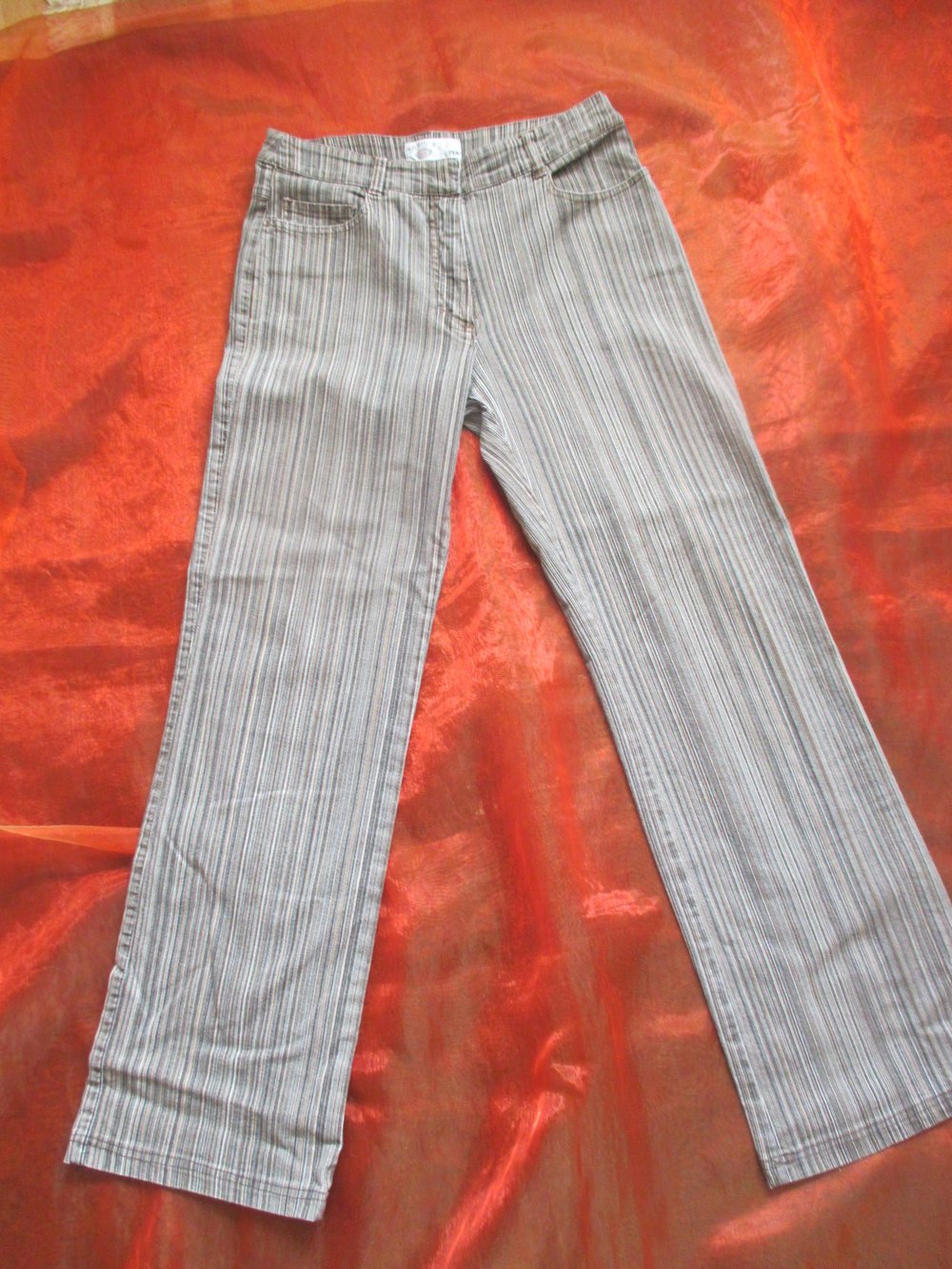  NEUw * Marlene- Style * Streifen * Jeans-  Hose 