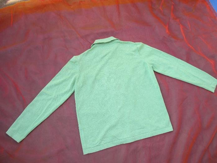 NEU * Elegant * klassisch * DESIGNER * Seiden * Fein * Strickjacke * Strick * Jacke * Cardigan * Pullover * Gr. 38- 40/ S- M * pistazien- grün *