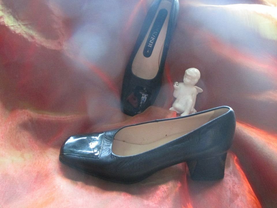 NEUw * DESIGNER * Echt * Lack und Glatt * Leder * Ballerina * Pumps * Schuhe 