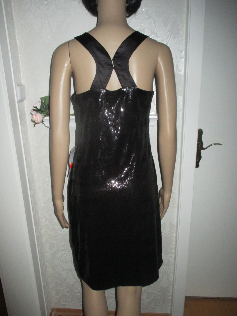  NEU mit ETIKETT * Abend * Ausgeh * Cocktail * Tanz * Pailletten im Inka Look * Etui- Kleid 