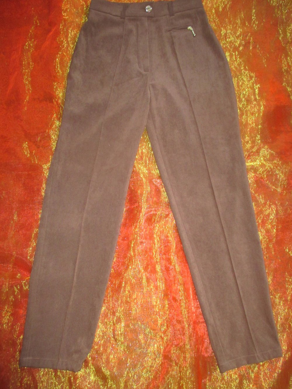NEU * Original VINTAGE * Business * Freizeit * Velours Samt * Anzug * Hose 