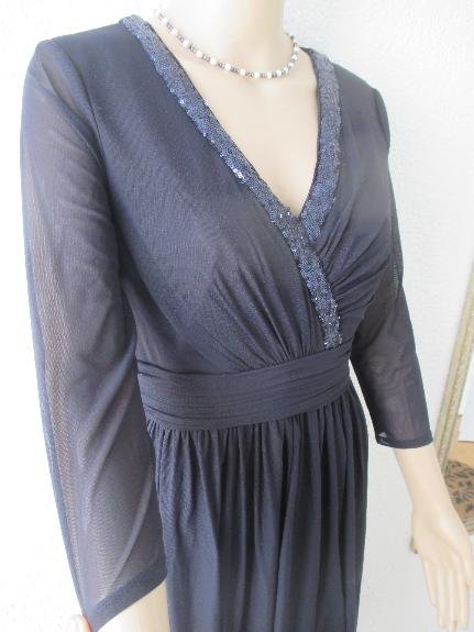 NEU mit ETIKETT Romantik Cocktail Ausgeh Anlass Ball Seiden- Chiffon Glitzer Pailletten Kleid 