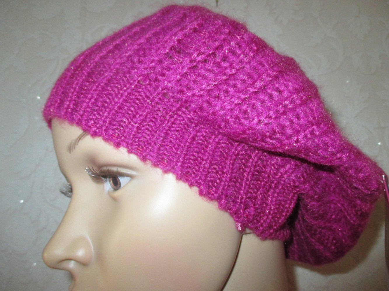 NEU mit ETIKETT * Edel * Lurex- Glitzer * Wolle * Kuschel * Strick * Basket * Mütze * Beanie * Barett 