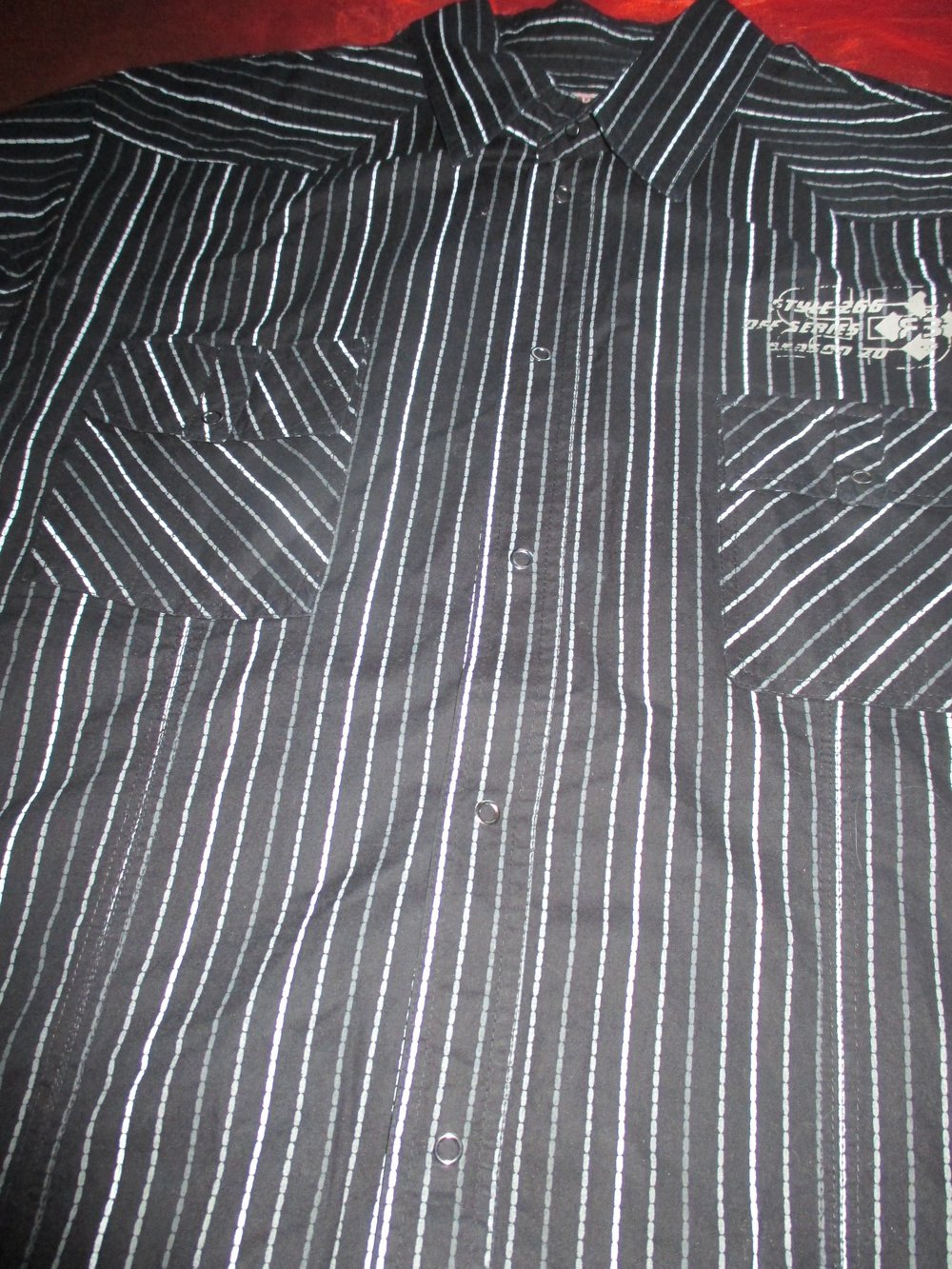 NEU DESIGNER Freizeit Business Langarm Streifen Hemd RB RAINBOW COLLECTION Grösse 41- 42, 43 L 52- 54 schwarz grau weiß