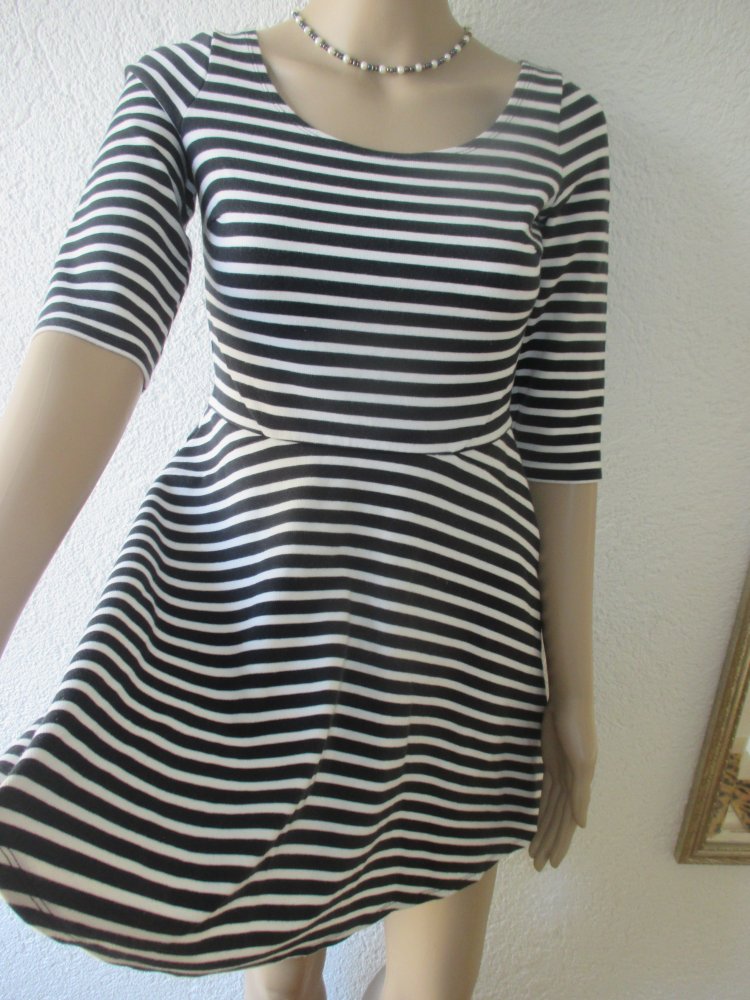 NEU * Sexy * Salsa- Rockabilly * Style * Streifen * Bodycon * Skater * Strech * Mini * Kleid 