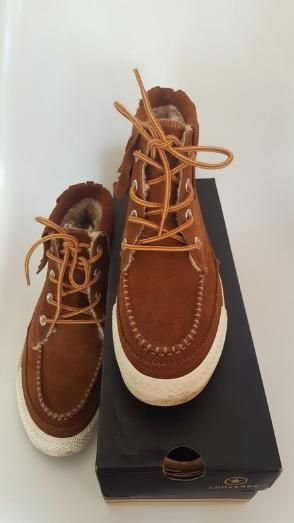 NEU mit allen ETIKETTEN Robin Hood Fransen Echt Leder Winter Teddy Futter Shearling Basket Freizeit Chucks Mokkasin Schuhe 