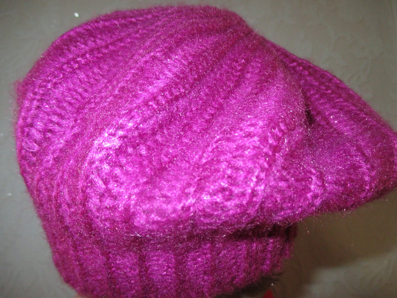 NEU mit ETIKETT * Edel * Lurex- Glitzer * Wolle * Kuschel * Strick * Basket * Mütze * Beanie * Barett 