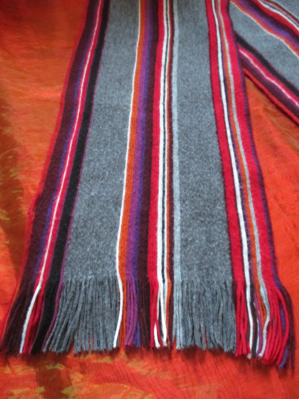 NEU * Flauschig * modern * Herren oder  Damen * Unisex * XXL * Long * Lang * Wolle * Streifen * Schal * Scarf 