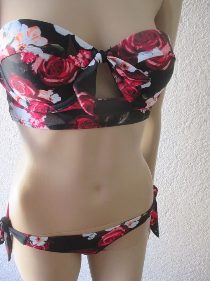 NEU * Sexy * Rosen * Romantik * Cut out * Bustier * Bandeau * Push- Up * Bikini 