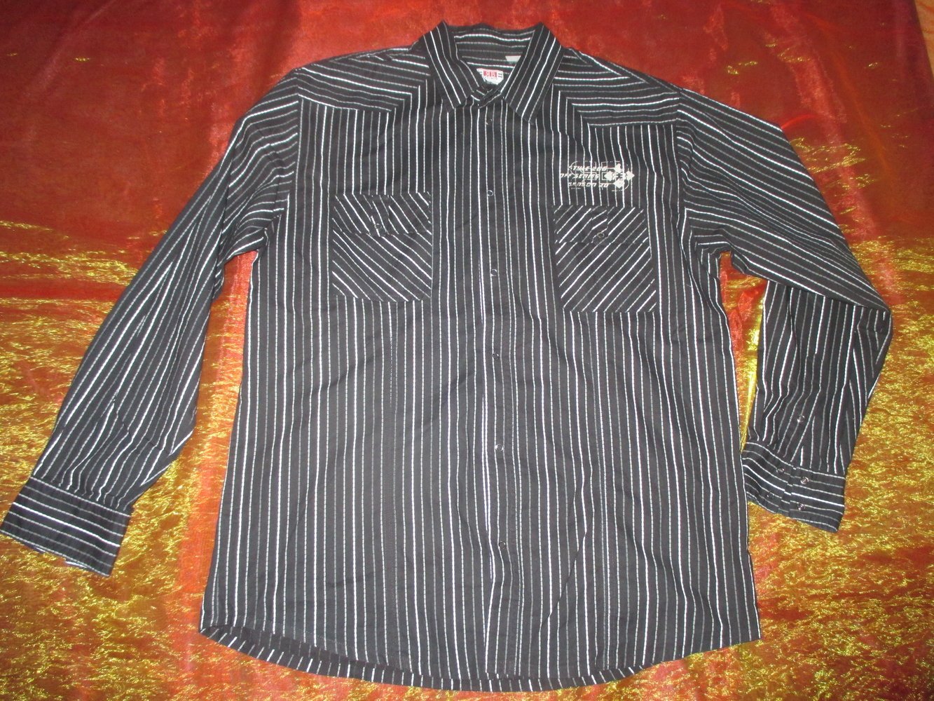 NEU DESIGNER Freizeit Business Langarm Streifen Hemd RB RAINBOW COLLECTION Grösse 41- 42, 43 L 52- 54 schwarz grau weiß