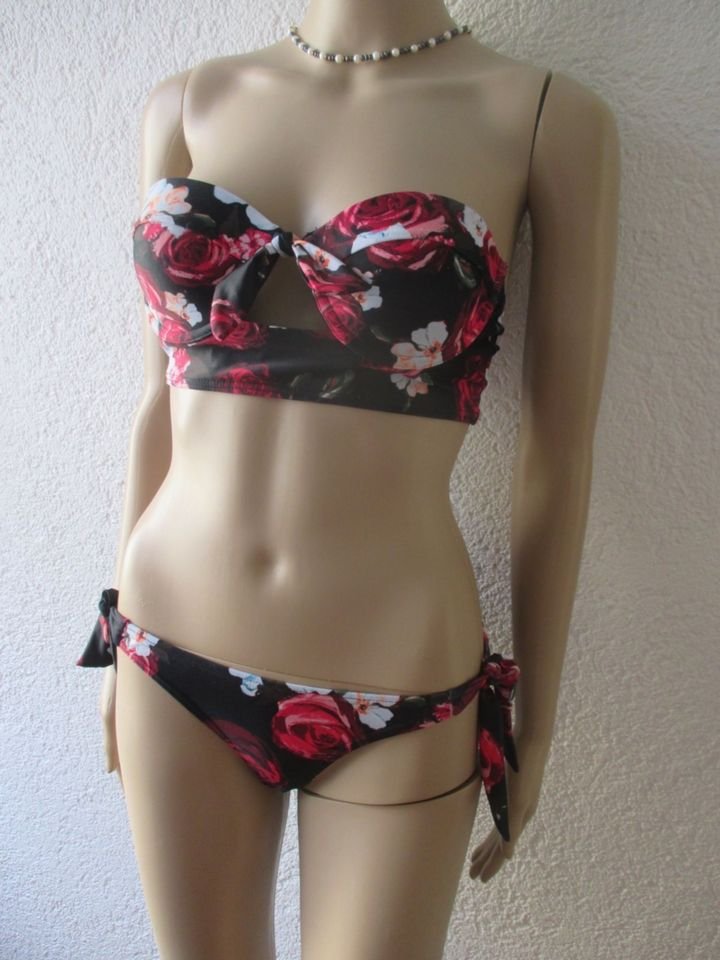 NEU * Sexy * Rosen * Romantik * Cut out * Bustier * Bandeau * Push- Up * Bikini 