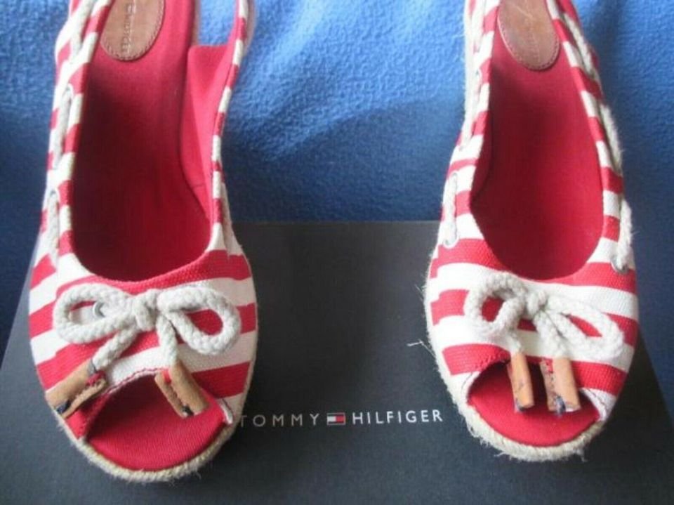 NEU * Maritim * Sailor * Marine * Navy- Style * Keilabsatz * Wedges * Sling * Sandaletten * Sandalen * Schuhe 