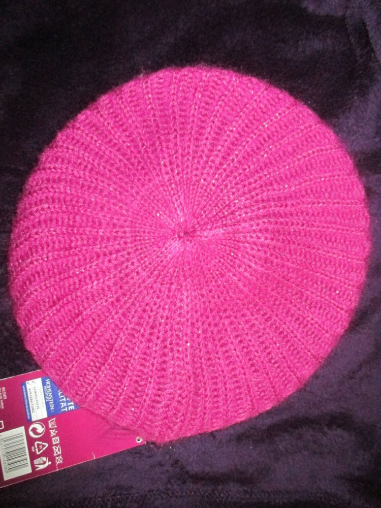 NEU mit ETIKETT * Edel * Lurex- Glitzer * Wolle * Kuschel * Strick * Basket * Mütze * Beanie * Barett 