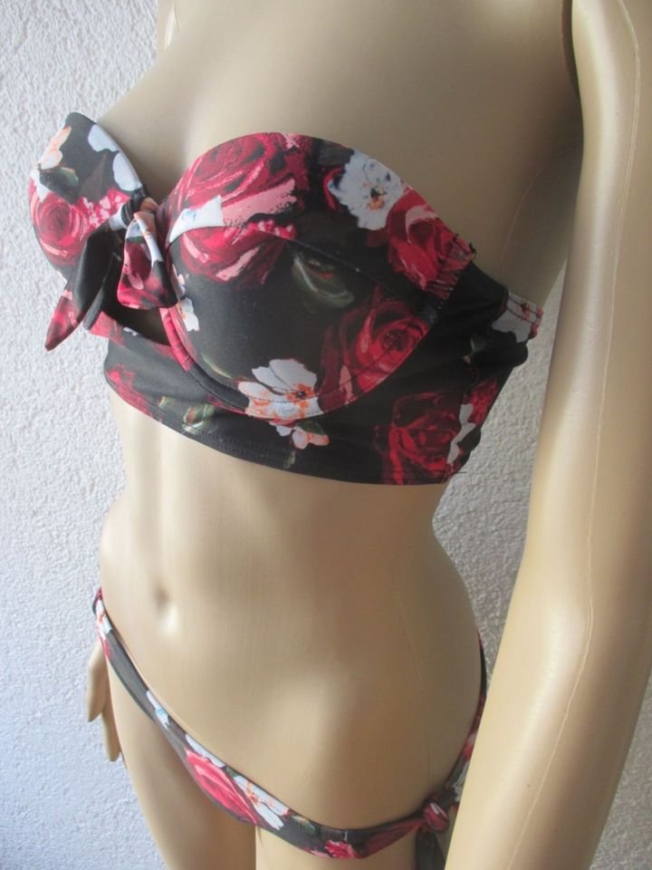 NEU * Sexy * Rosen * Romantik * Cut out * Bustier * Bandeau * Push- Up * Bikini 