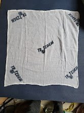 dünnes Tuch leicht tansparent aufdruck Trotzdem