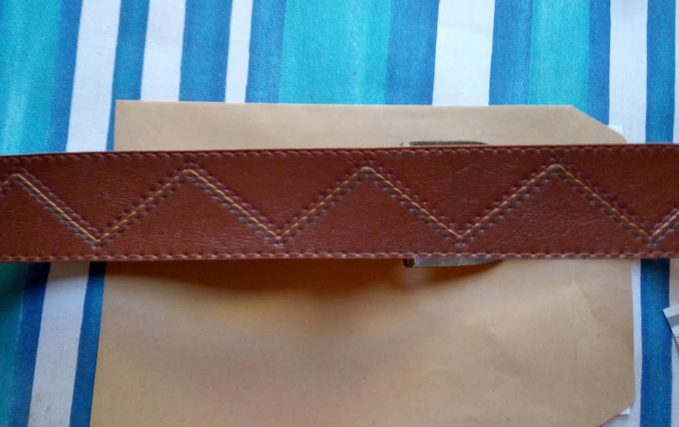 Lederimitat Gürtel ungetragen