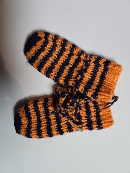 handgestrickte baby fäustlinge neu 