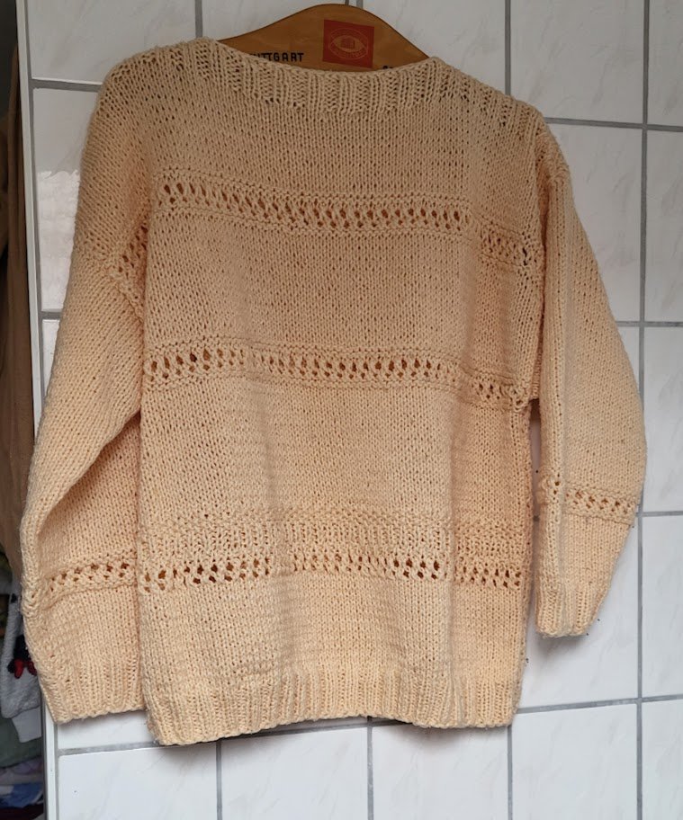 Strickpullover handarbeit gr. 44 