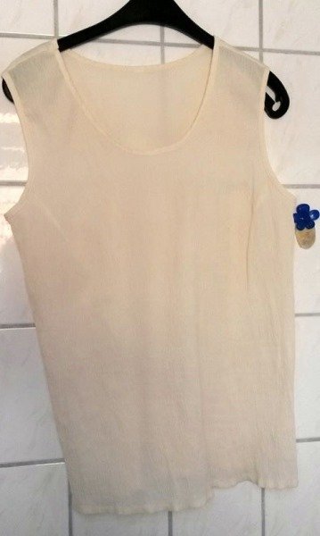 Crinkelshirt gr. 44 ärmellos 