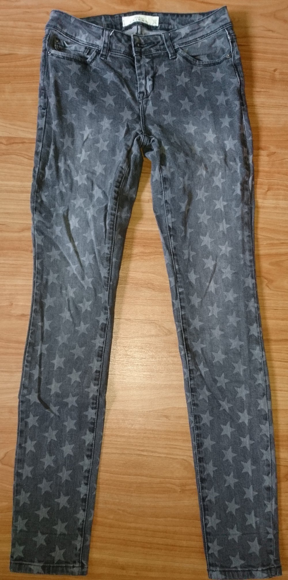 Graue Sternen-Jeans Gr. 26
