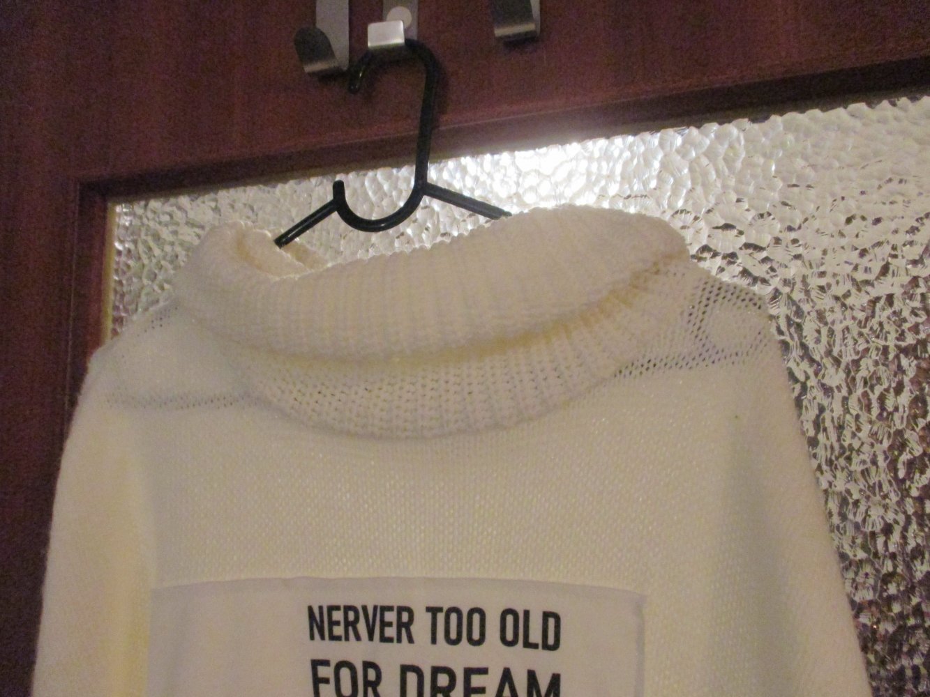 rollkragen pullover gr. xxl weiß mit mickey 