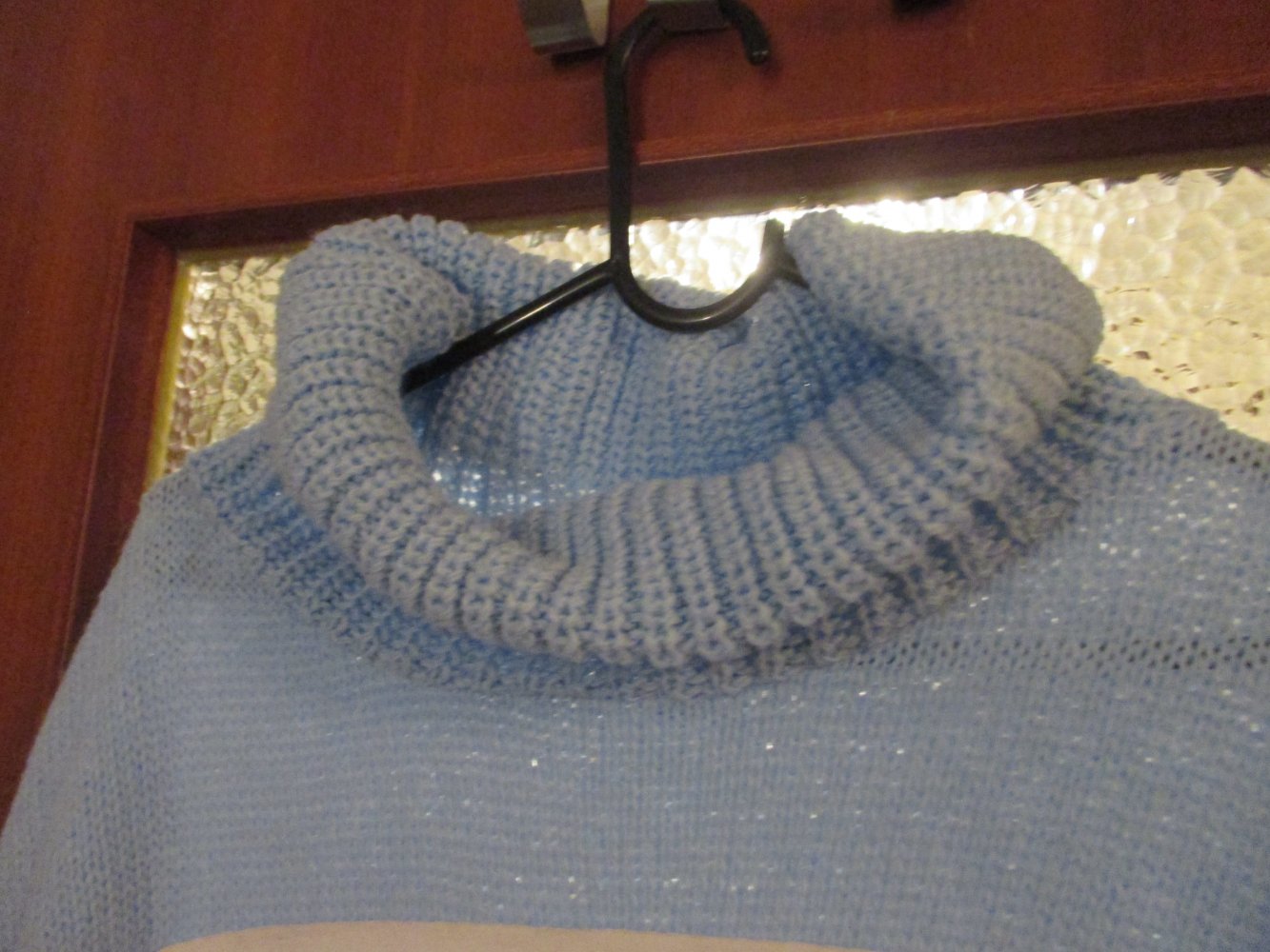 rollkragen pullover gr. xxl mit mickey hellblau zu verkaufen 