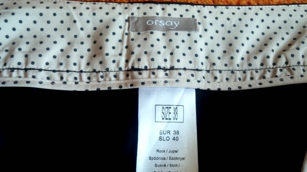 Damen Rock mini leichter Rock Gr.38 in Schwarz von Orsay NW 