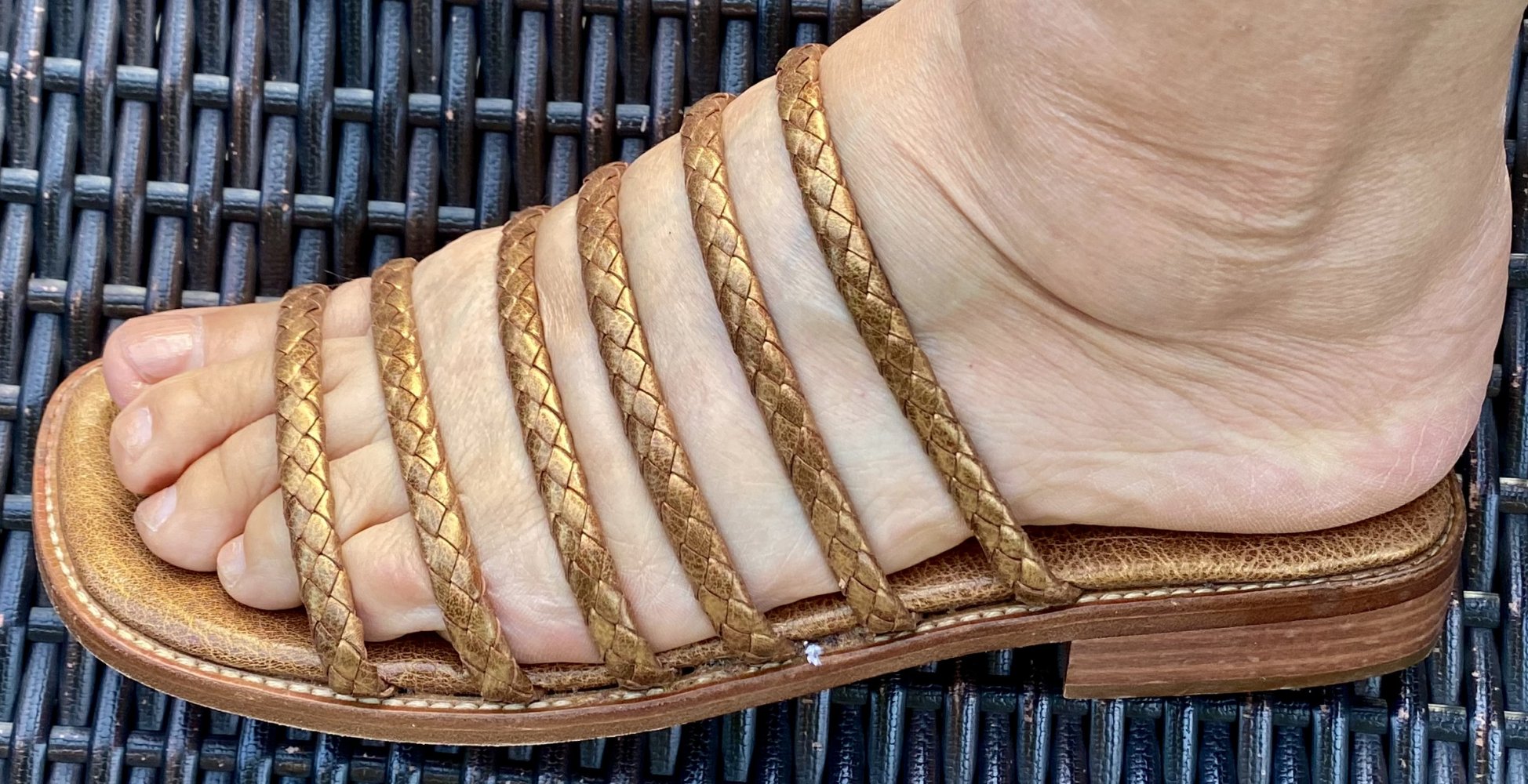 Damen Schuhe Sandalen Fiordiluna, Gr.38,5 Echtleder Made in Italy 