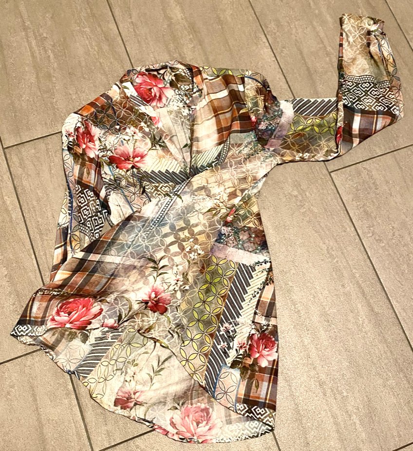 NEU Damen Bluse Gr.M Malvin Bunt geblümt Verführerisch schön